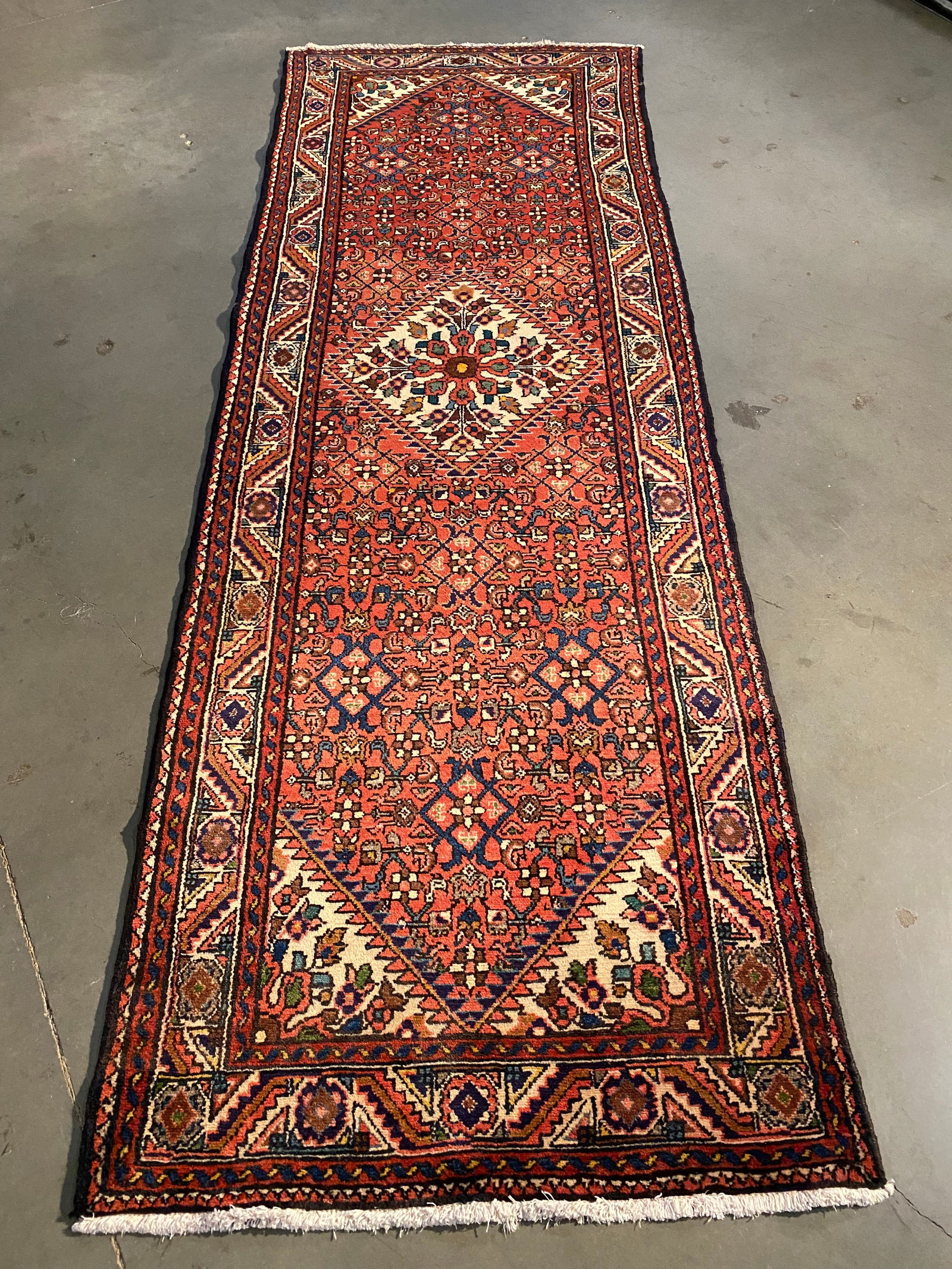 MAGNIFICENT PERSIAN HAMEDAN RUNNER 3.5x10.1 (1 of 9)
