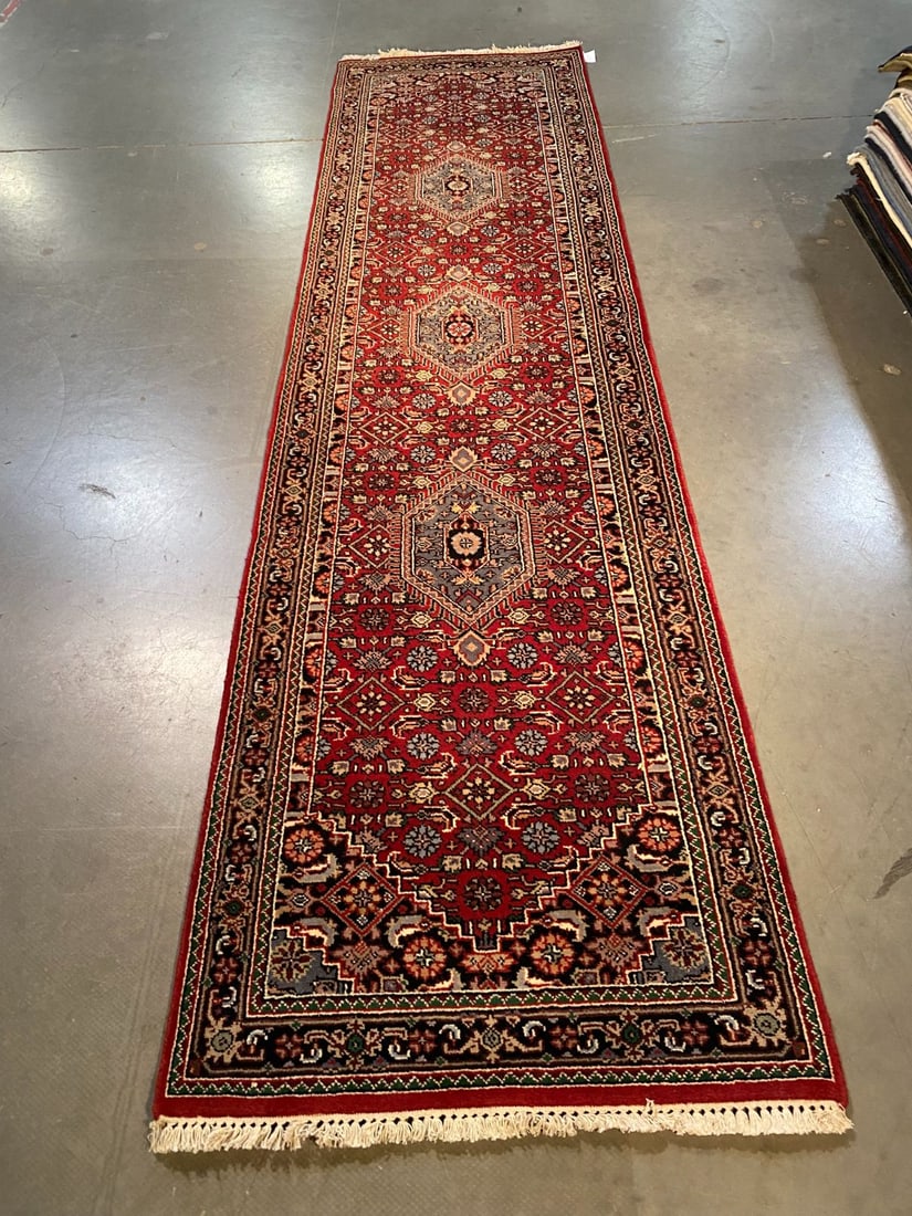CLASSIC PERSIAN BIDJAR DESIGN RUNNER 10' (1 of 8)