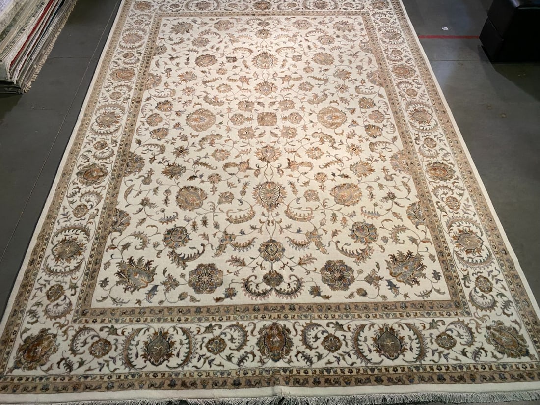 STUNNING SILK &WOOL PERSIAN KASHAN RUG 9x12 (1 of 9)