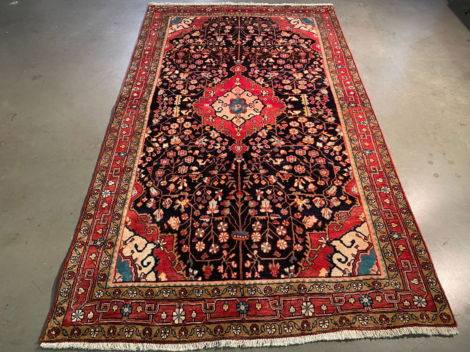 MAGNIFICENT PERSIAN SAROUK RUG 4.5x7.8 (1 of 8)