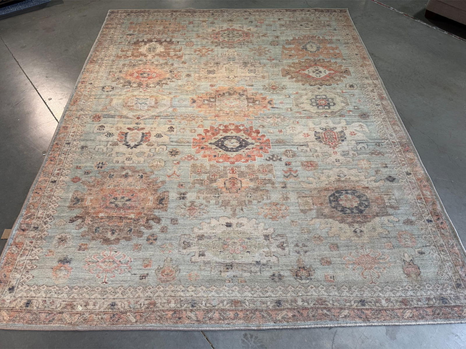 STUNNING VINTAGE DESIGN RUG 8x10 (1 of 8)