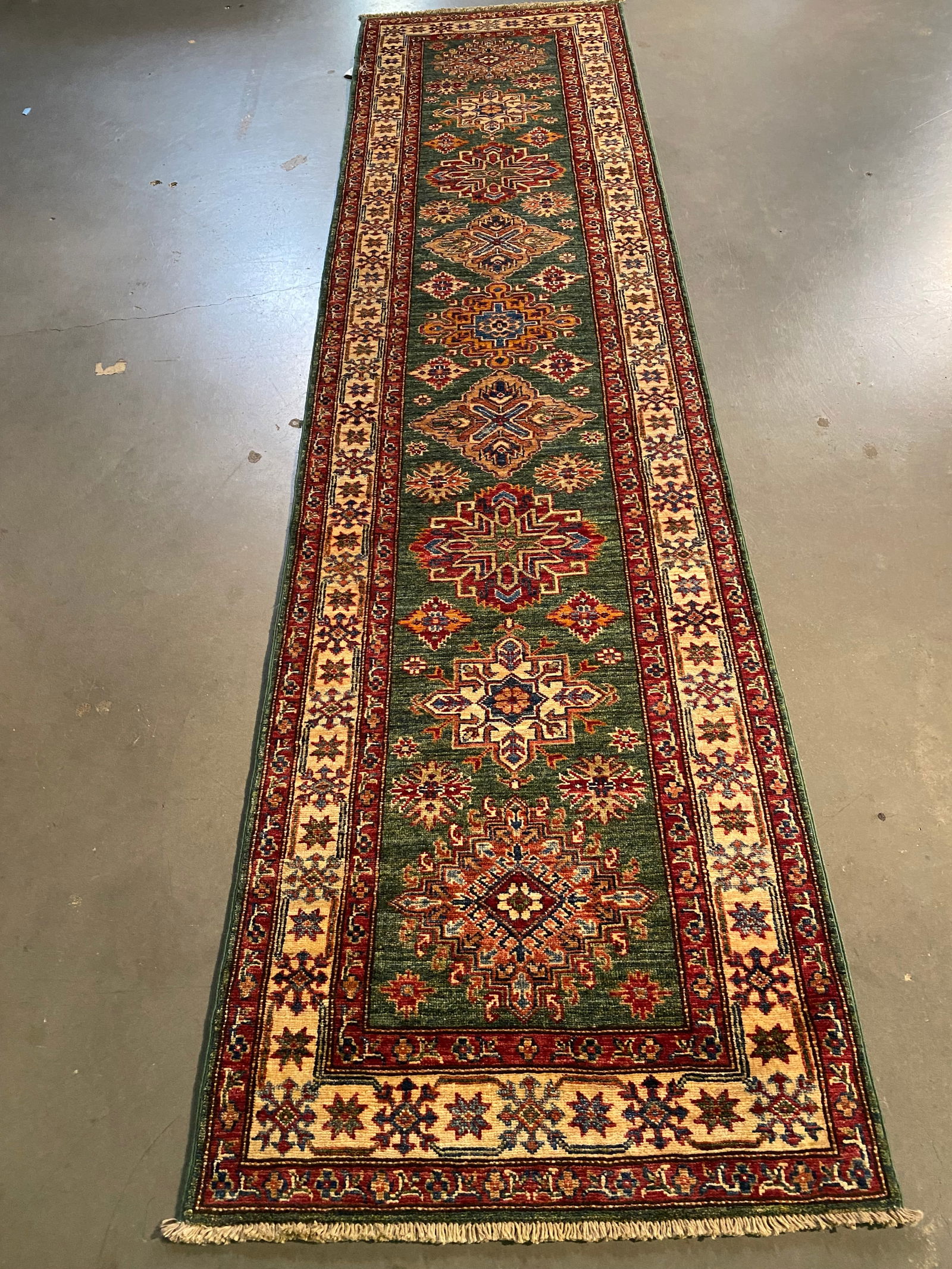 EXQUISITE SUPER KAZAK RUNNER 2'.8"x10'.9" (1 of 9)