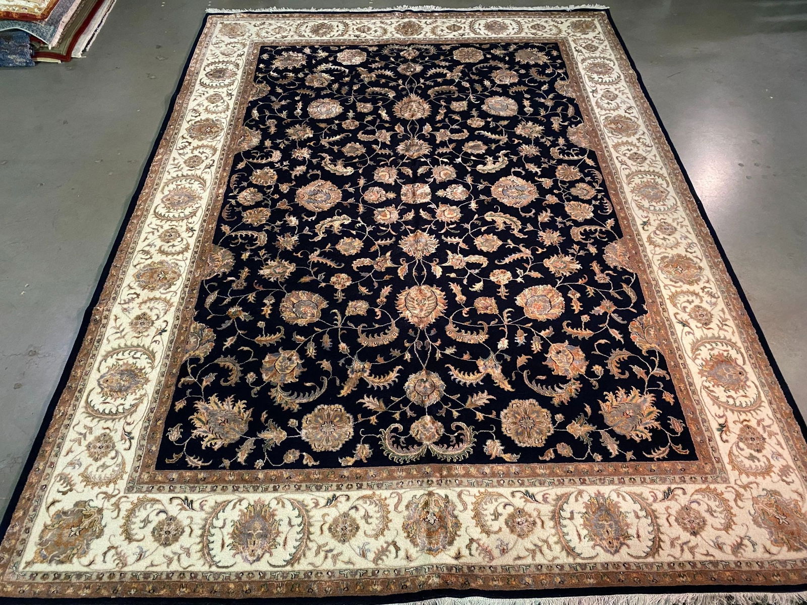 EXQUISITE SILK &WOOL MAHAL DESIGN RUG 9x12 (1 of 10)