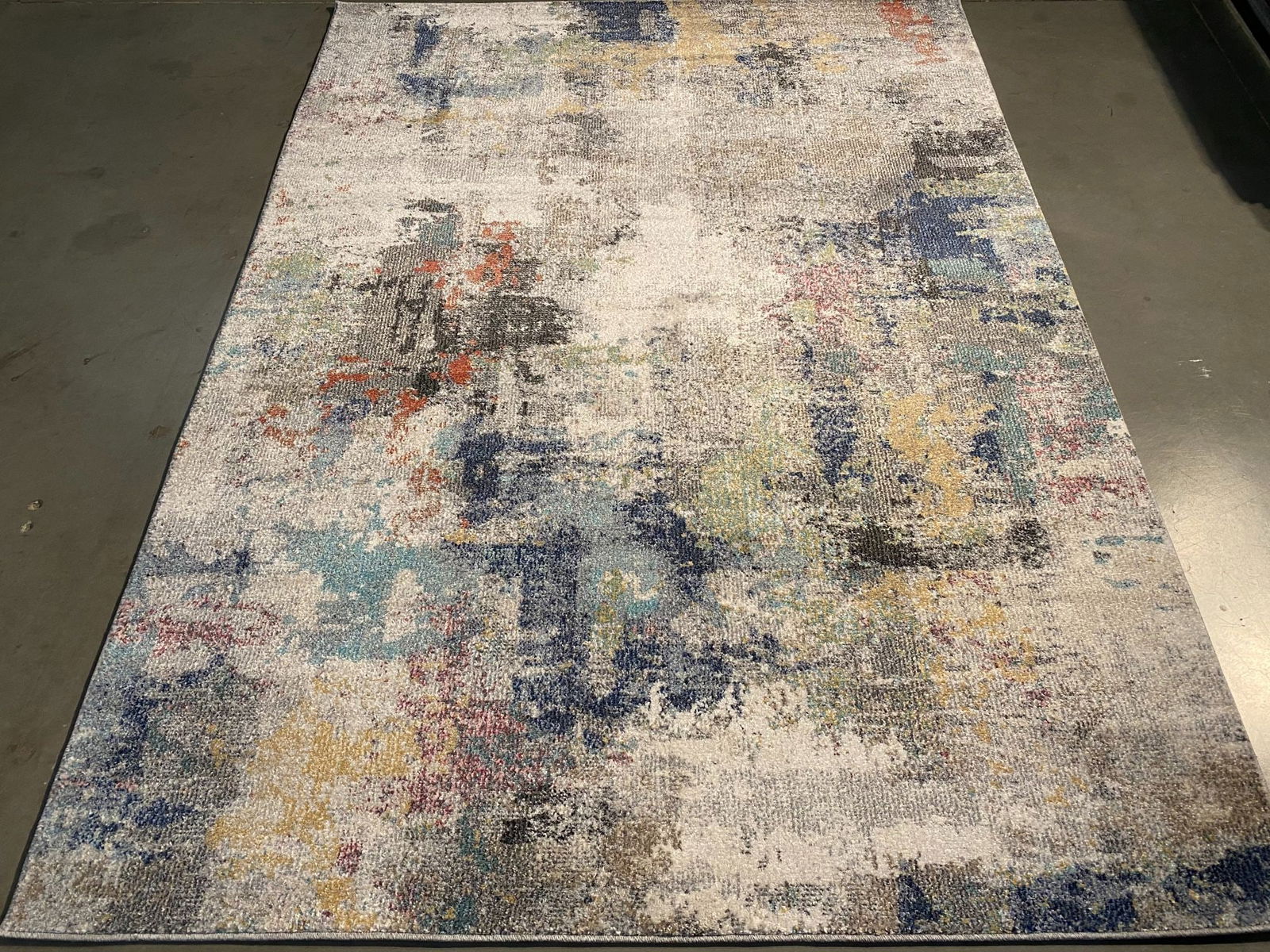 CONTEMPORARY ART DECO RUG 8x10: 8x10 Colorful Art Deco pattern textured pile in multi pastel colors ,Made of durable and easy to care, polyproplyen pile power loom in Turkey