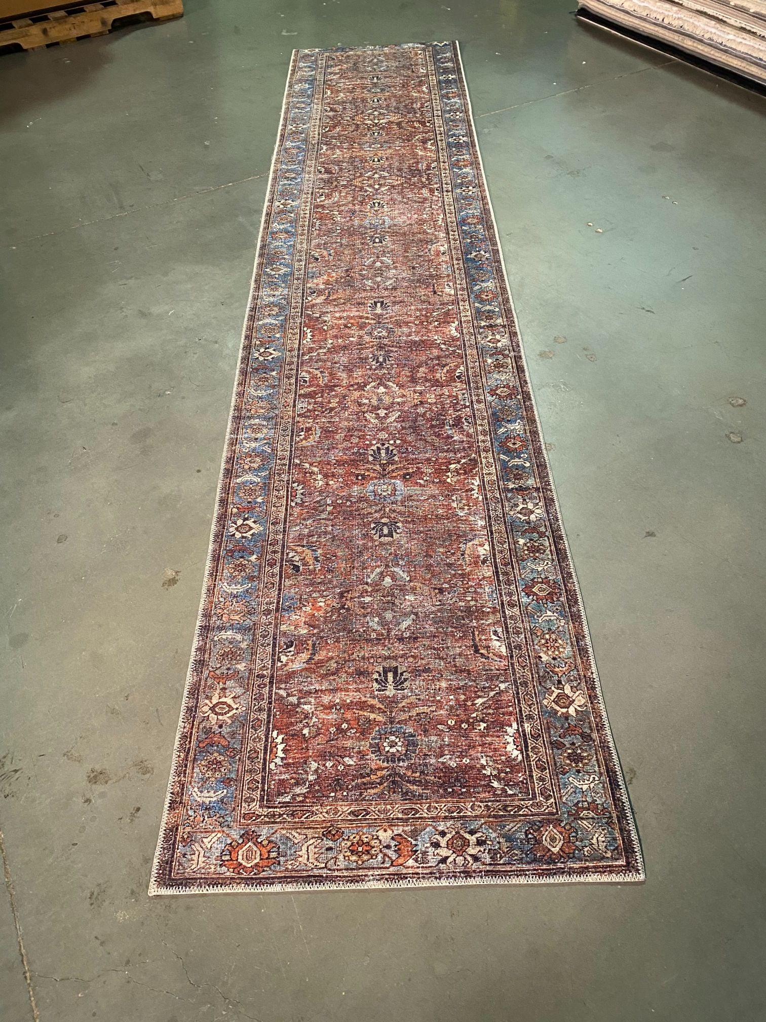 STUNNING ENGINEERED VINTAGE PERSIAN 10' RUNNER (1 of 9)