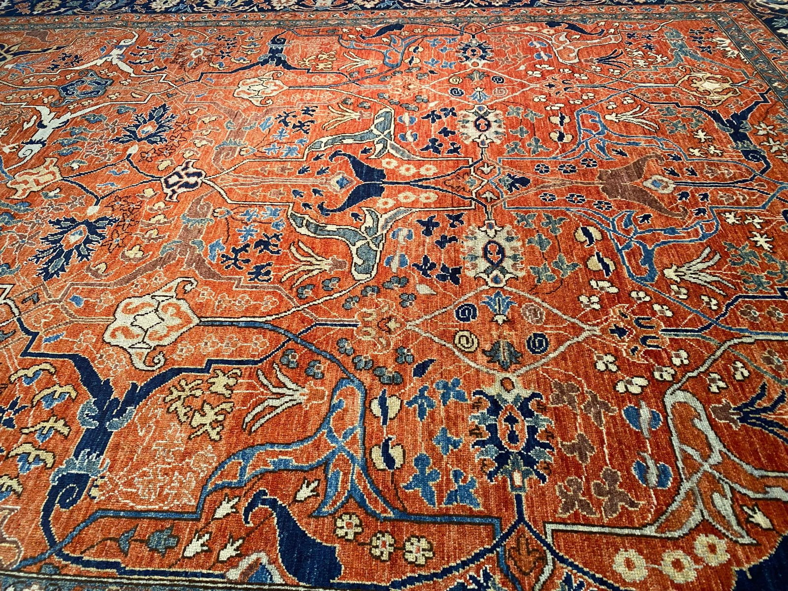 Exquisite Fine Serapi Design Rug 9.1x11.9 - 9