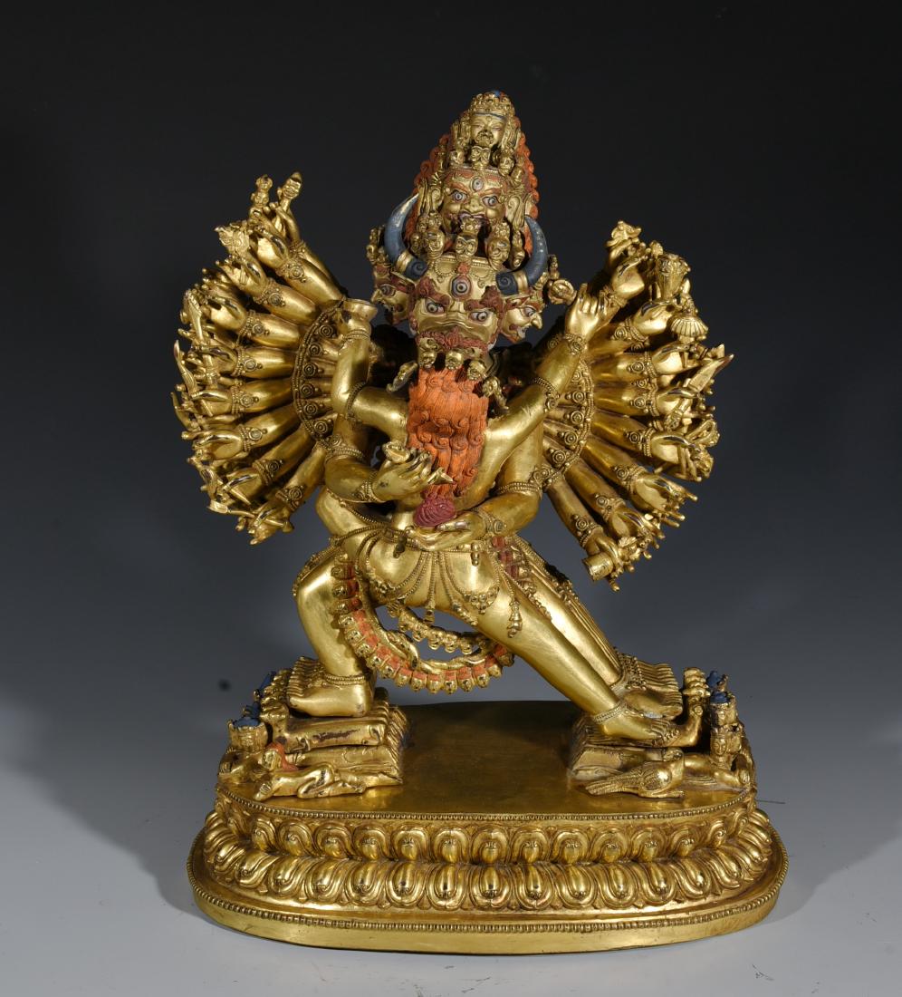 A Gilt Bronze Buddha Statue (1 of 8)