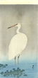 Ohara Koson - Wading Egret in Rain c1910-23 Pre-EQ