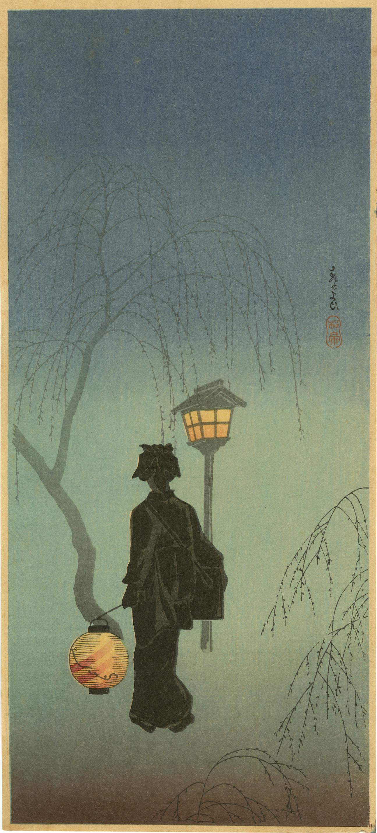 Shotei Takahashi - Spring Evening c1930 MULLER (1 of 2)