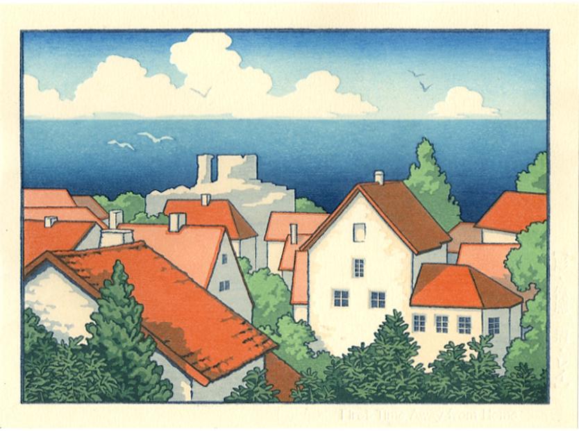 Not Signed: First Time Away from Home Woodblock (1 of 2)