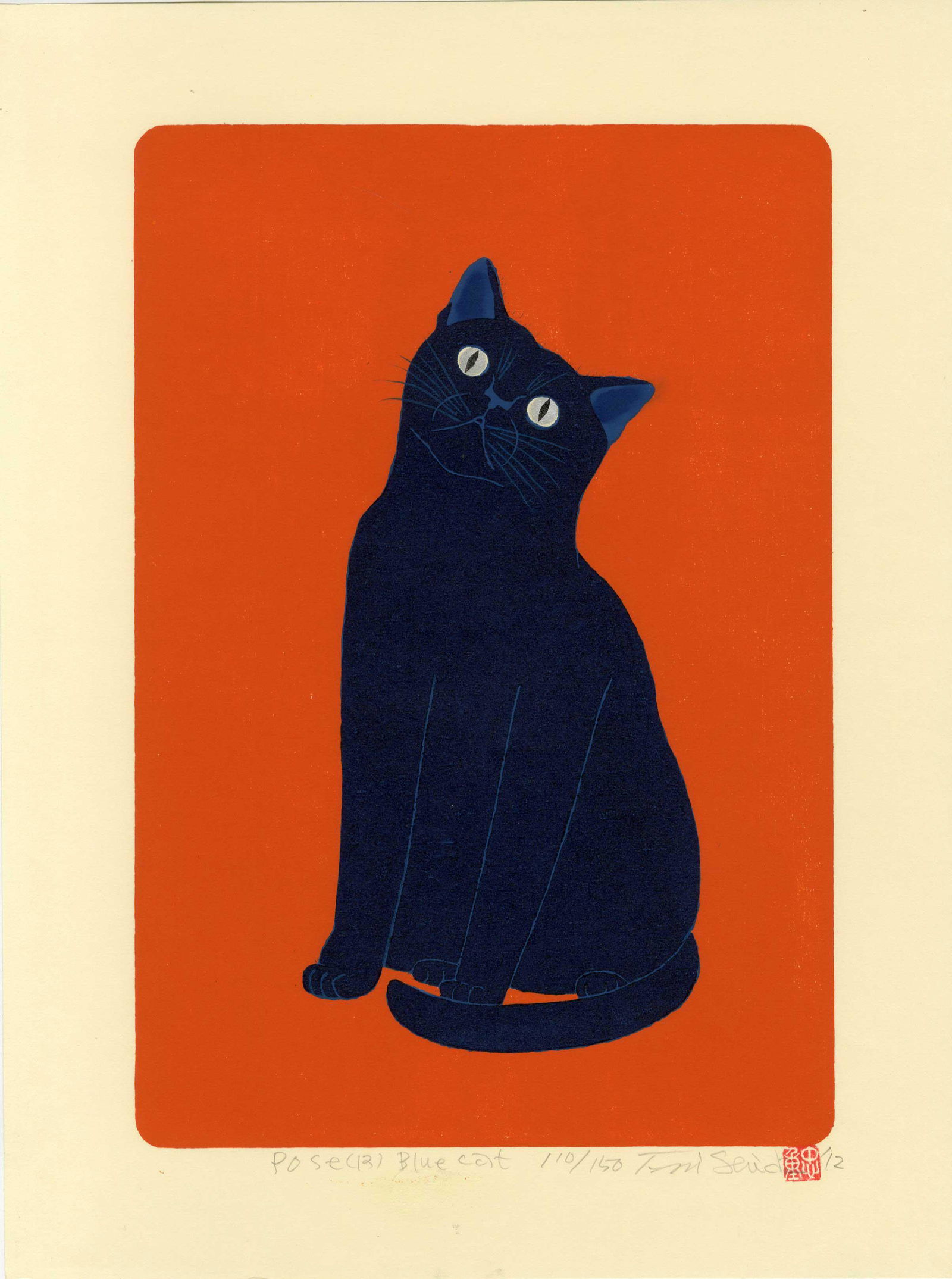 Nishida Tadashige: Pose 12 Blue Cat 2012 1st Ed (1 of 2)