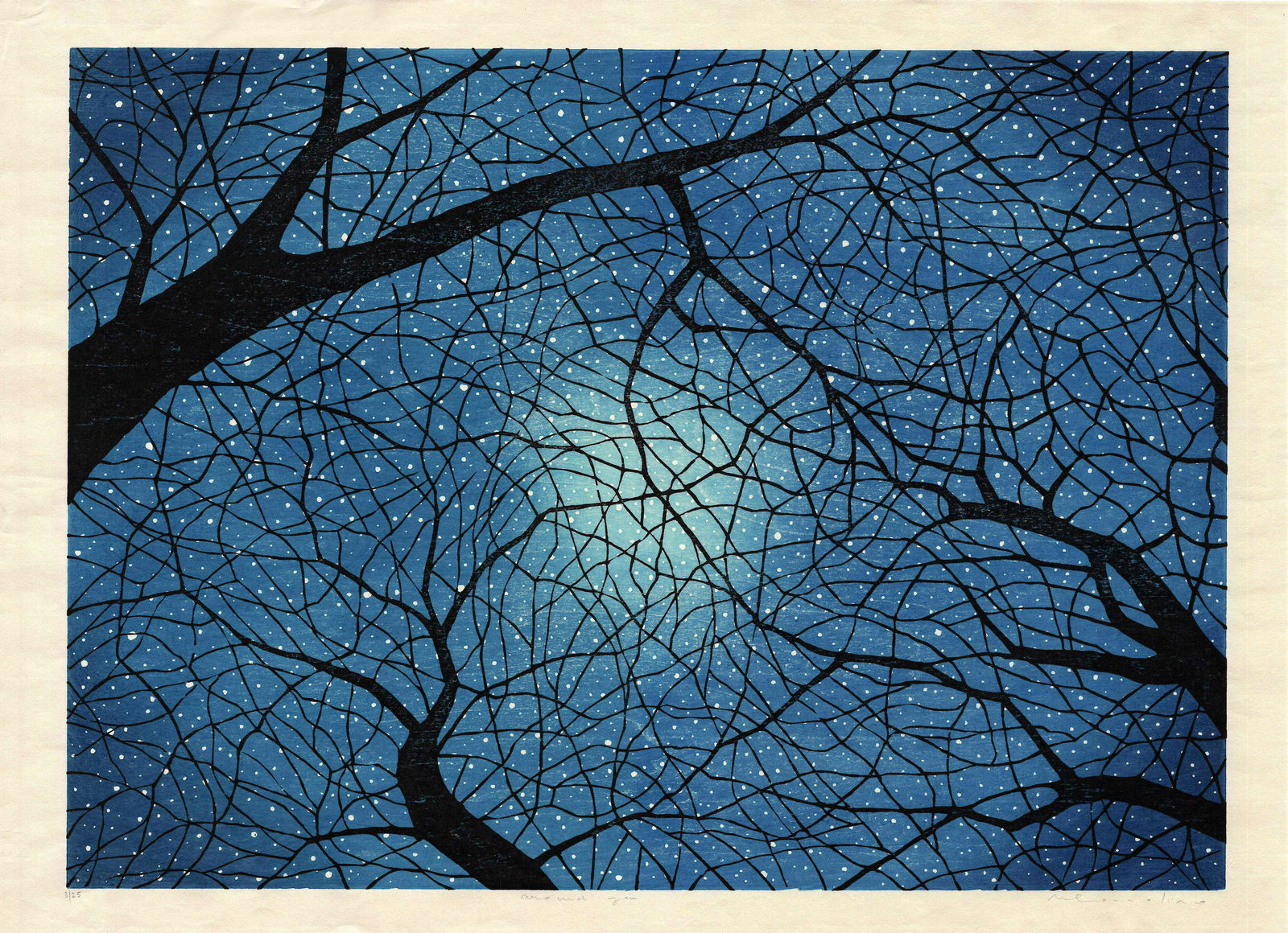 Mara Cozzolino: Around You 1st Ed 2019 Woodblock (1 of 2)