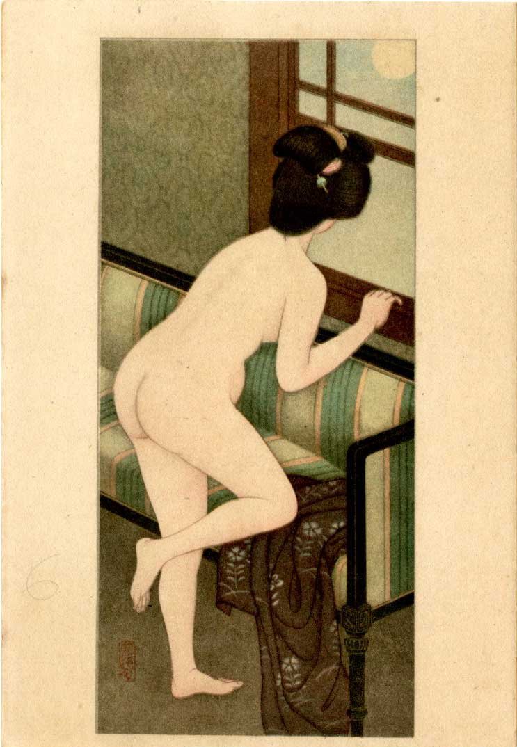Ito Shinsui: Looking at the Moon Shunga (1 of 2)