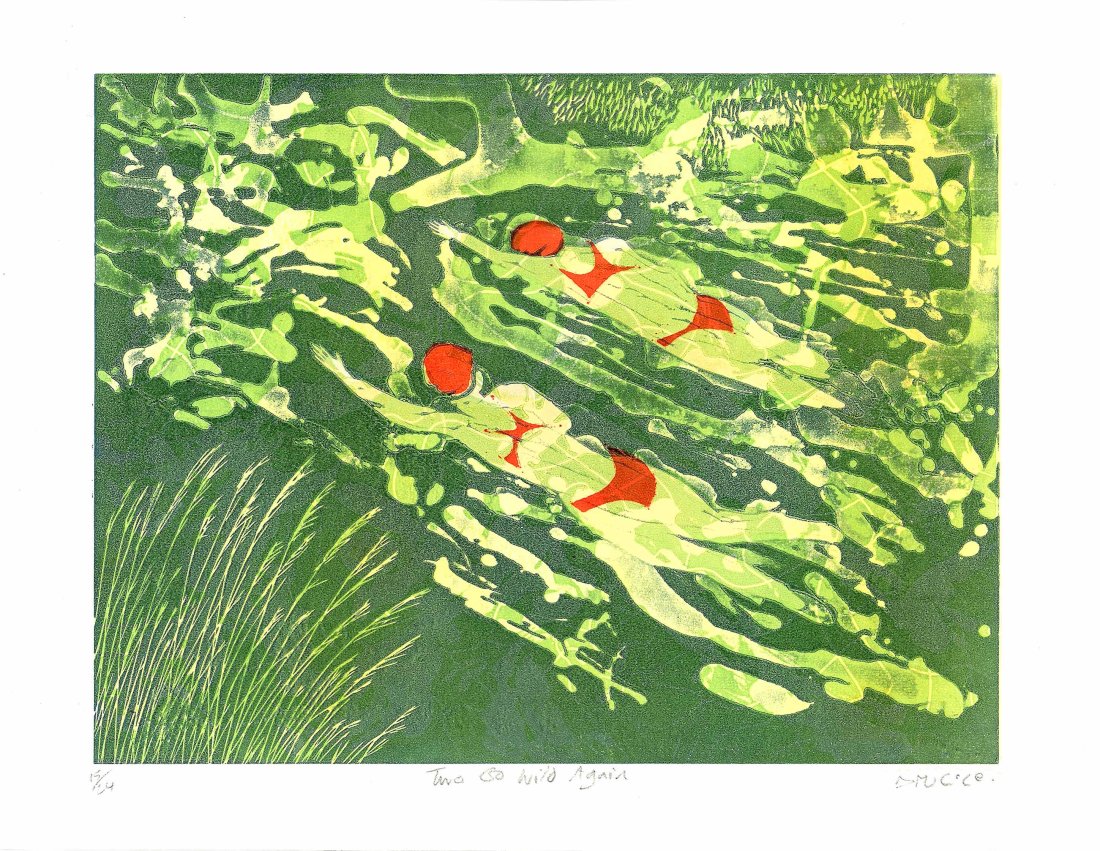 Drusilla Cole: Two Go Wild Again 2021 1st Ed. Woodblock (1 of 2)