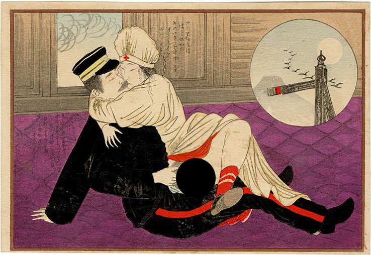 Deluxe Shunga Woodblock c.1910s NR (1 of 3)