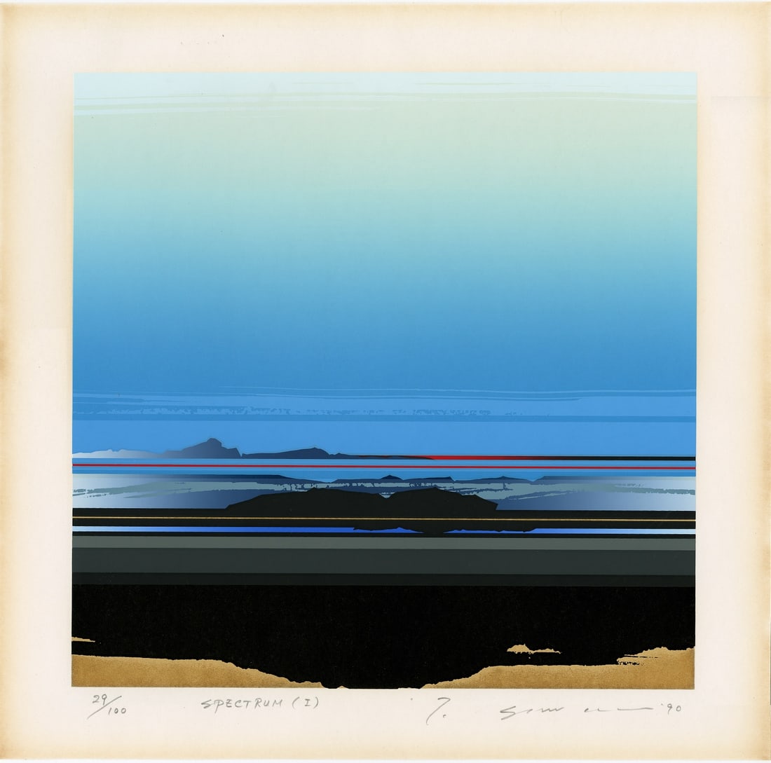 Tetsuro Sawada - Spectrum (I) 1990 Lithograph NR (1 of 2)