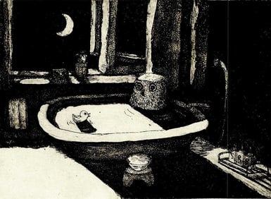 Chieko Terasawa: Bath Time Copperplate Print NR