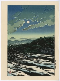 Hasui Kawase -- Karikachi Valley c.1930 Woodblock