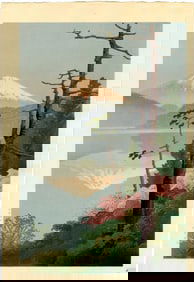 Ito Yuhan: Mt Fuji from Tagonoura Bay 1930 Woodblock