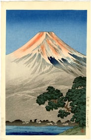 Koitsu Tsuchiya: Lake Yamanaka 1938 Woodblock NR