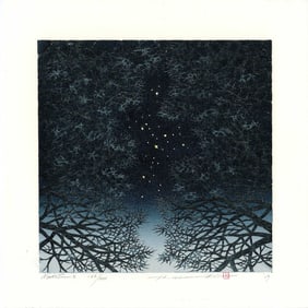 Namiki Hajime: Night Scene 3 2019 1st Ed Woodblock NR