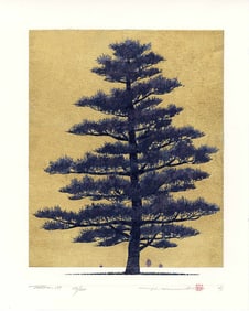 Namiki Hajime: Tree Scene 137 2009 1st Ed Woodblock