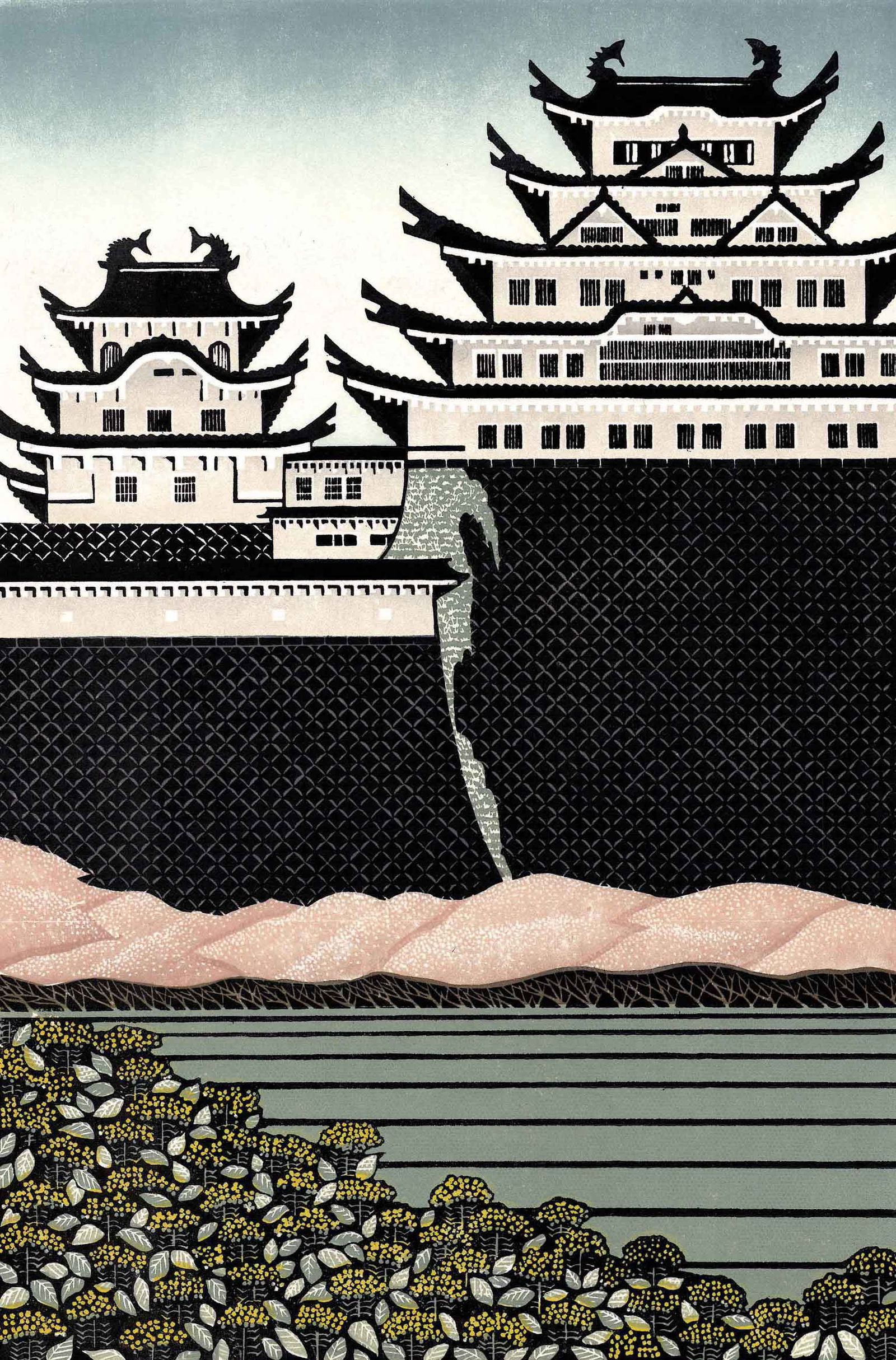 Rei Morimura: Himeji Castle 2021 1st Ed Woodblock XL (1 of 3)