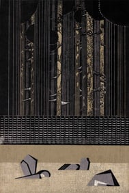 Rei Morimura: Stone Garden 1992 1st Ed Woodblock XL