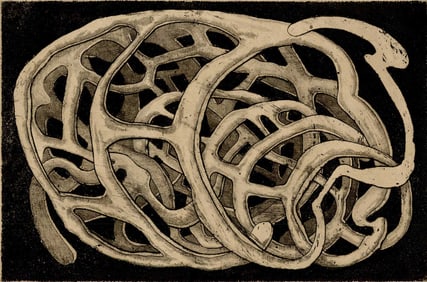 Suiho Tagawa: The Genesis 1957 Etching