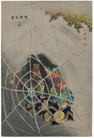 Tsukioka Kogyo -- Earth Spider 1922 Woodblock NR