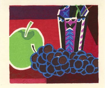 Mabuchi Toru: Sunny Fruits 1940s Woodblock