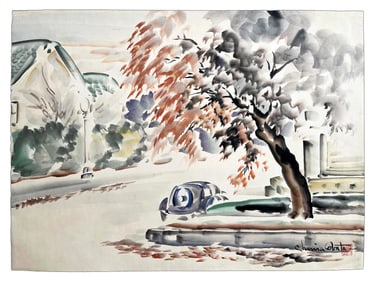 Chiura Obata -- Autumn in Berkeley 1935