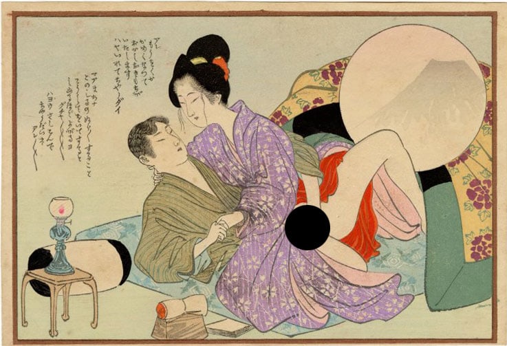 Deluxe Shunga Woodblock c.1910s (1 of 3)