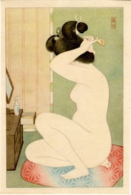 Ito Shinsui: At a Dressing Table Shunga