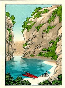 Jed Henry: A Perfect Hideout Woodblock