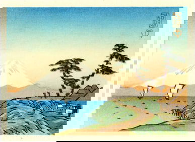 Shotei Takahashi: Fine Weather Woodblock NR