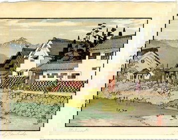 Yoshida Toshi: Matsumoto 1940 Lifetime Ed. Woodblock