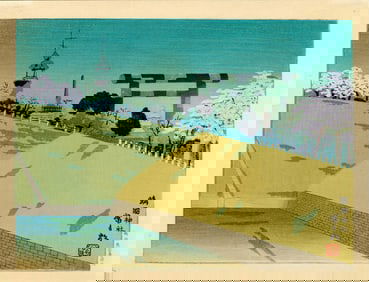 Tokuriki Tomikichiro: Yasukuni Shrine Woodblock NR