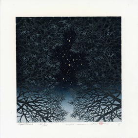 Namiki Hajime: Night Scene 3 2019 1st Ed. Woodblock NR