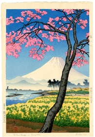 Koitsu Tsuchiya: Banyu River 1938 1st Ed Woodblock