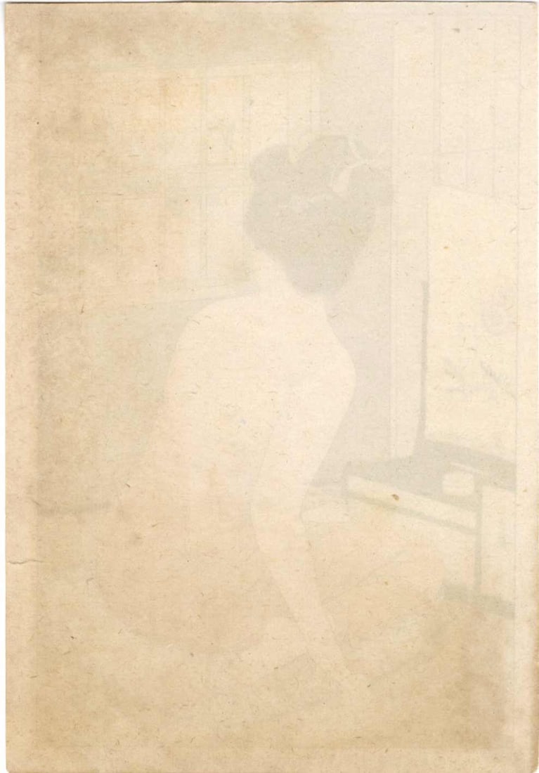 Shinsui Ito: At a Dressing Table Shunga - 2