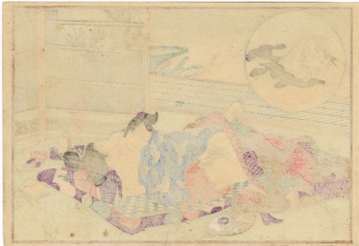 Deluxe Shunga Woodblock c.1910s - 2