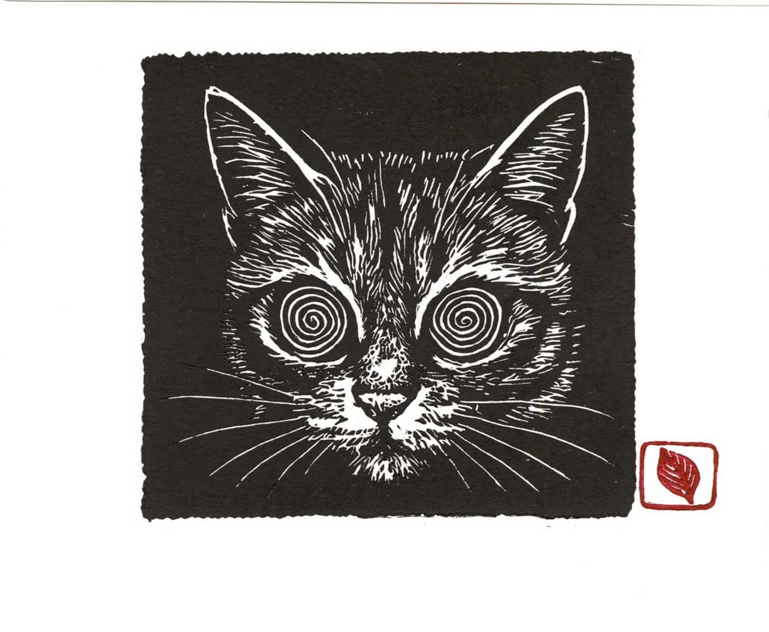 Lukas: Psychedelic Cat Lino (1 of 2)