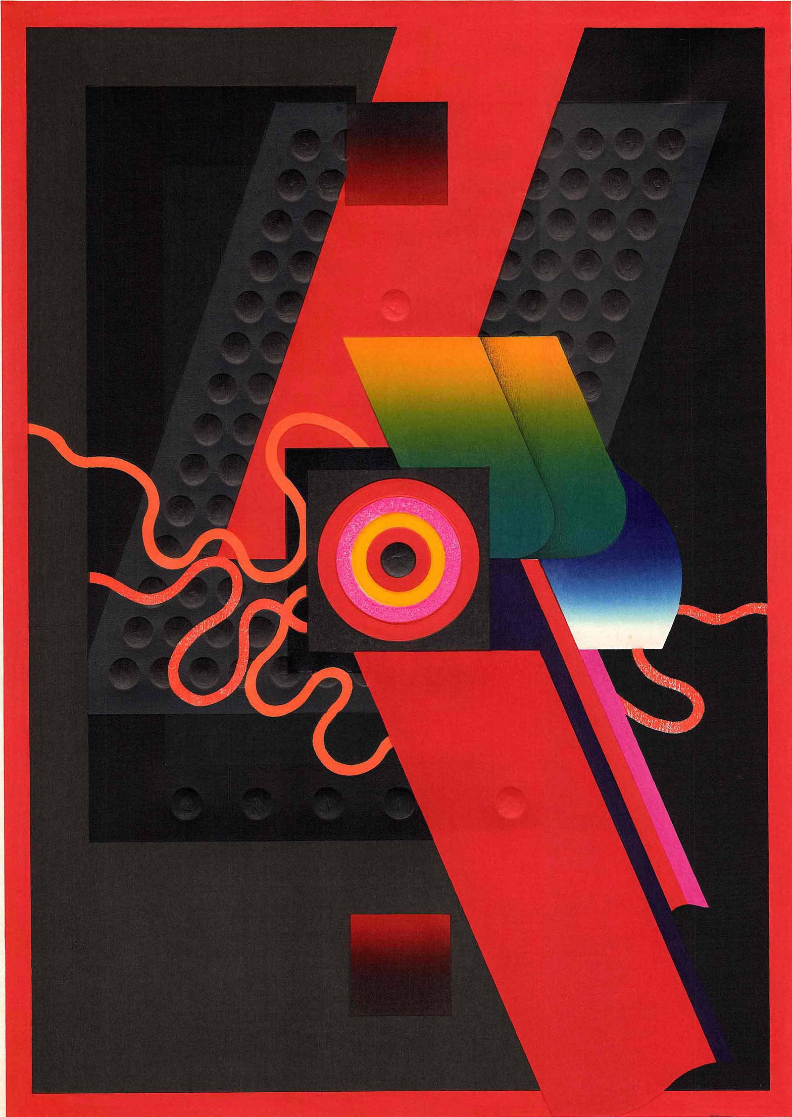 Akira Kurosaki: Thirsty Dream 1976 1st Ed Woodblock: Japanese Woodblock Print, 1976, 1st Edition, pencil signed, titled and numbered HC (Artist's Proof) SIZE IN INCHES: 19 x 26.5 inches AKIRA KUROSAKI (1937–2019) was a major modern Japanese printm