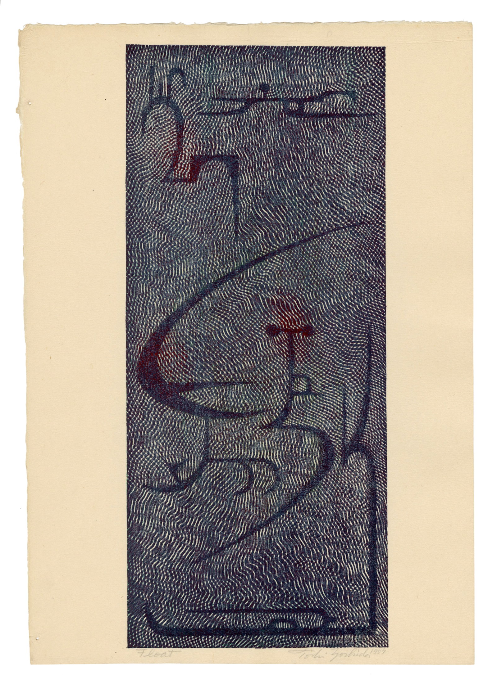 Yoshida Toshi: Float 1959 Woodblock NR (1 of 2)