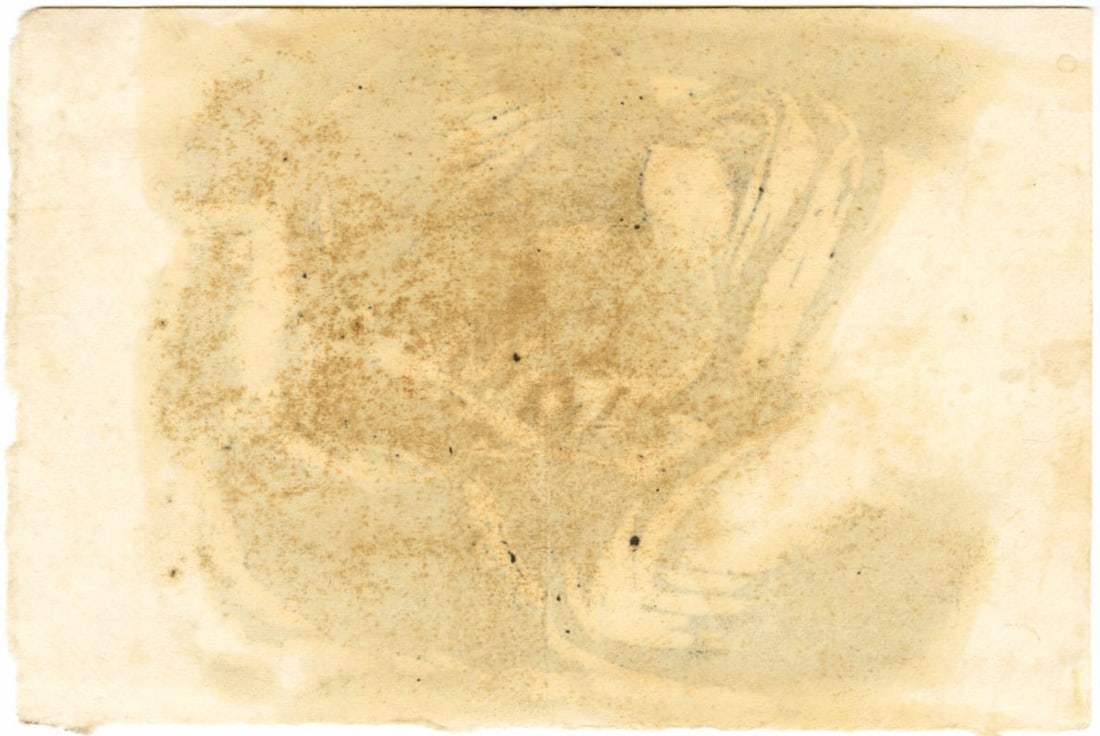 Not Signed: Man Resting Woodblock - 2