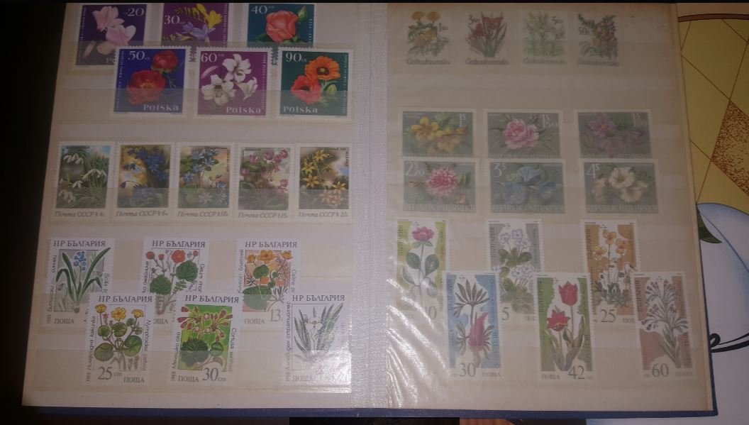 STAMP COLLECTION " FLOWERS" (1 of 9)