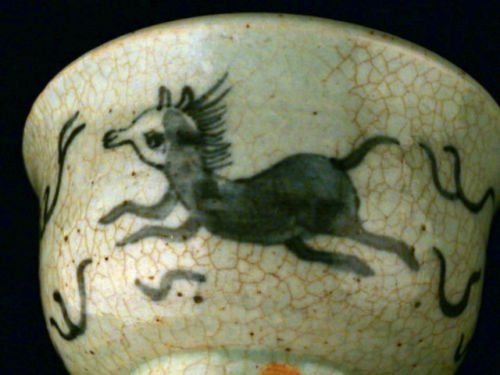 RARE BLUE & WHITE PORCELAIN BOWL, YUAN DYNASTY & PERIOD (1 of 3)