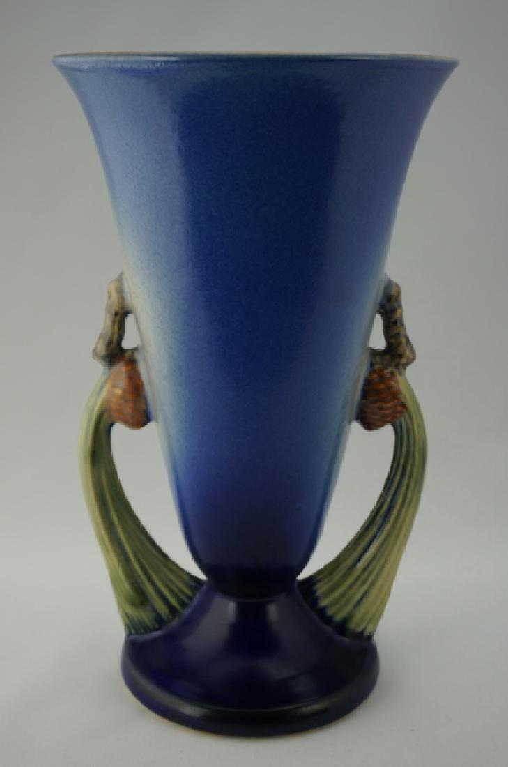 ROSEVILLE POTTERY BLUE PIN CONE VASE (1 of 8)