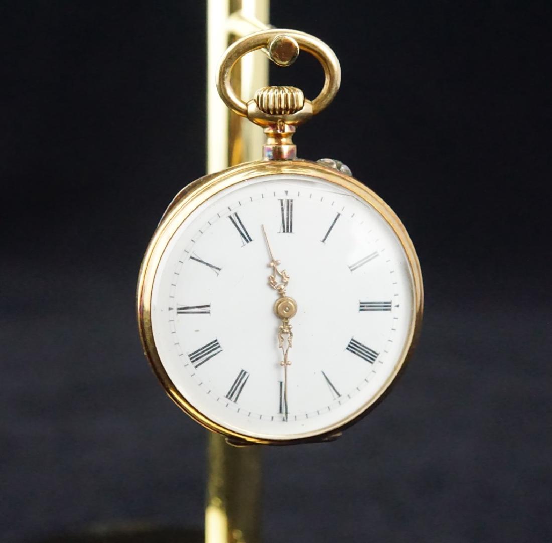 14K GOLD 19th CENTURY WOMEN'S PIN SET POCKET WATCH (1 of 12)